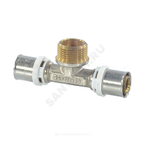Тройник МП латунь пресс Дн 20х1/2"х20 НР ГОСТ 32415-2013 8012 Aquasfera 8012-02