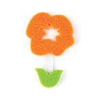 Наклейки из фетра "Цветы", 6 шт., ассорти, ОСТРОВ СОКРОВИЩ, 661488