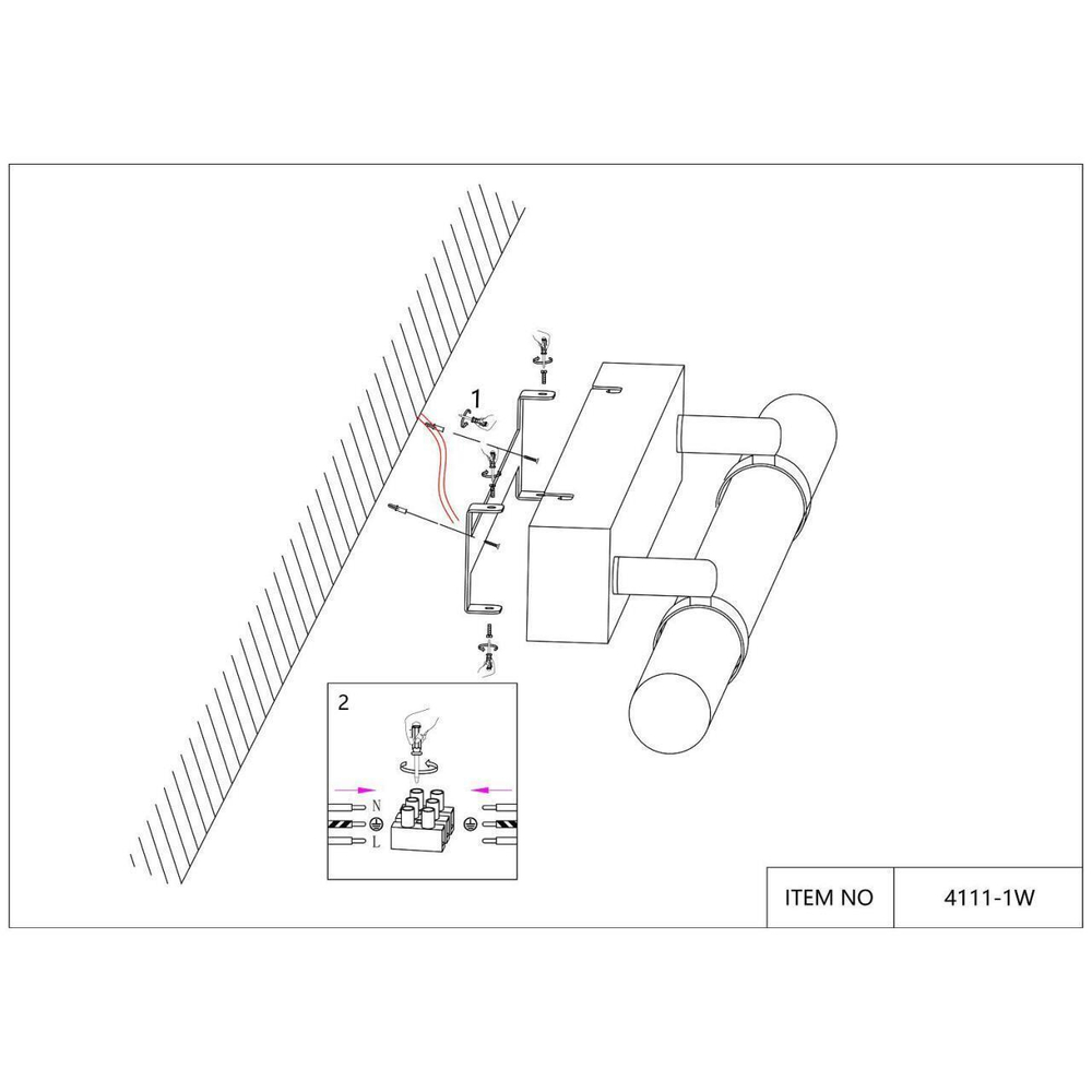 Настенный светодиодный светильник Favourite Cuero 4111-1W