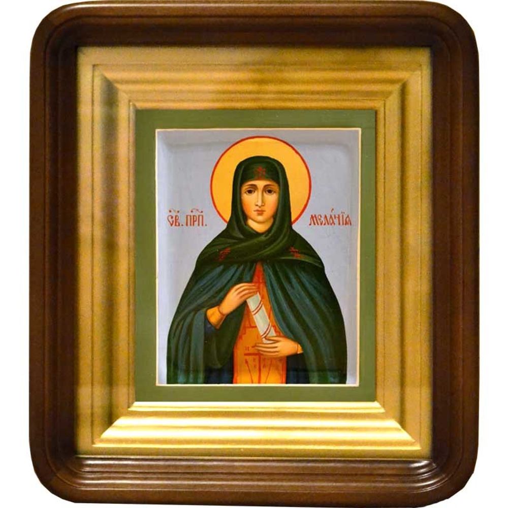 Святая Мелания. Рукописная икона.