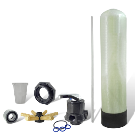 Комплект МоноКит : Корпус фильтра 1665 / Ручной клапан RUNXIN TM.F56A - Фильтр осветления и обезжелезивания
