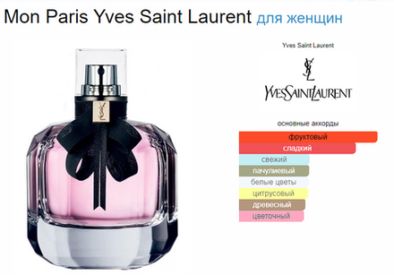 Yves Saint Laurent Mon Paris edp 90 ml (duty free парфюмерия)