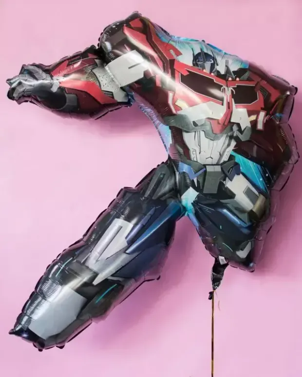 AN Шар Фигура Трансформеры P38 21"/54см w * 23"/57см h (БГ-40)
