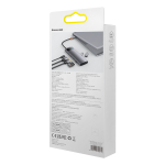 USB Хаб Baseus Metal Gleam 8in1 Multifunctional Type-C HUB (Type-C to 2xHDMI+3xUSB3.0+PD+SD+TF)