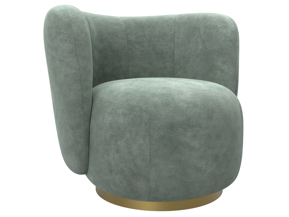 Кресло Лига-072, велюр BRUT 08 зеленый, Велюр, 131005