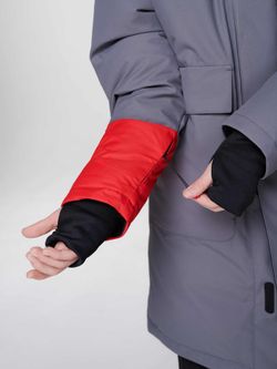 Куртка для мальчика пуховая BASK juno ROYCE серый