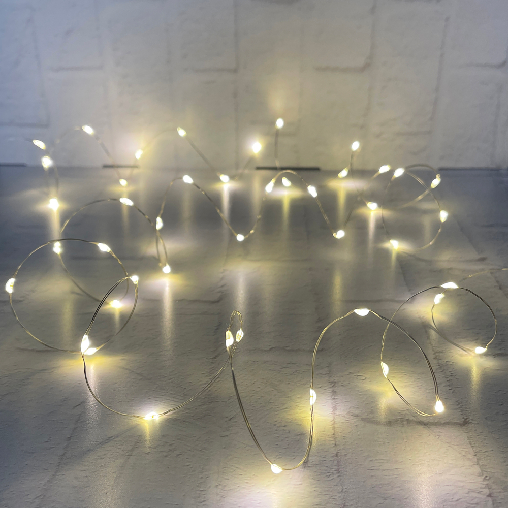 Гирлянда 1.5м String Light Роса на серебряном проводе 300 ламп