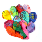 Шар воздушный Alingar, №12, "Цветы и бабочки", с рисунком, цвета ассорти 100шт/уп, пакет с европодвесом