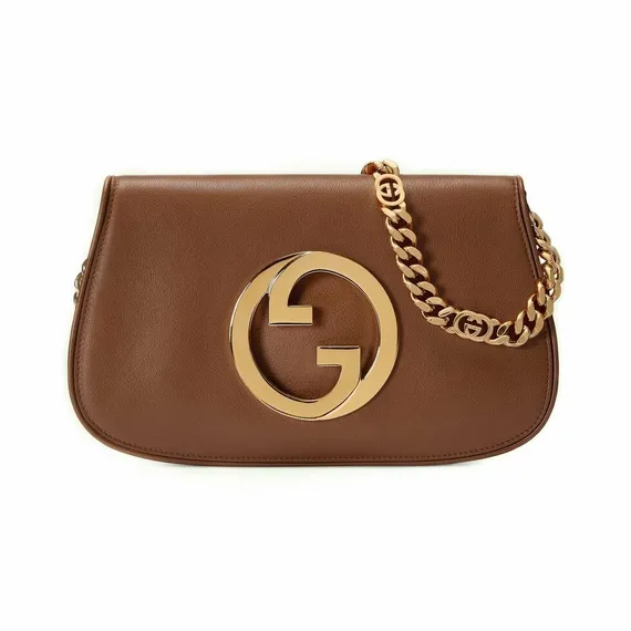 Сумка на плечо Gucci Blondie коричневый