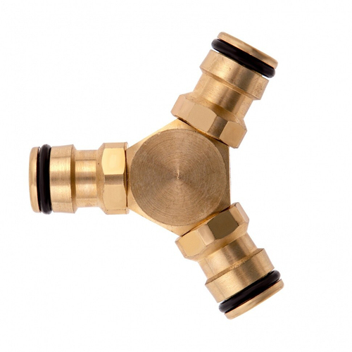 Тройник для разветвления или соединения, штуцерный, латунный Palisad ,66568