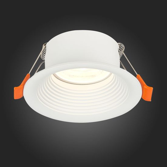 ST202.508.01 Св-к встр. Белый GU10 1*50W  D89xH40 220V Без ламп Встраиваемые светильники