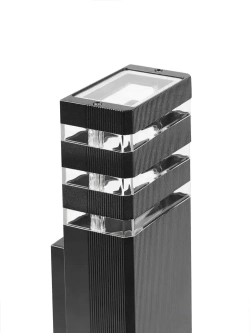 Cветильник уличный настенный,Уличный светильник E27 фасадный двусторонний фонарь на стену для подсветки здания и стен дома - черный