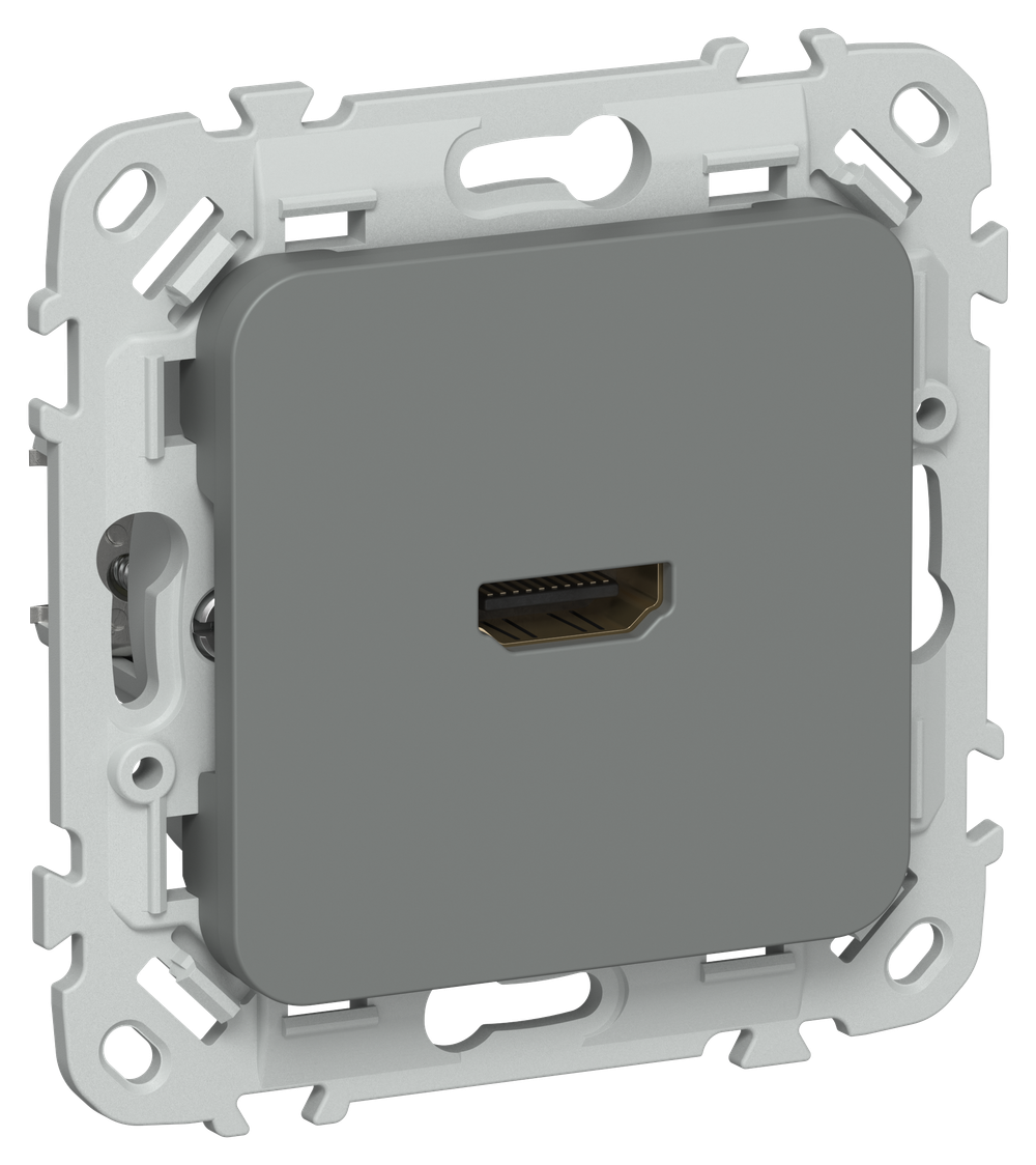 FLITE Розетка HDMI РШДМА-ФлМА мокрый асфальт IEK