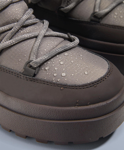 OYSHO Комбинированные ботинки на шнуровке, коричневый