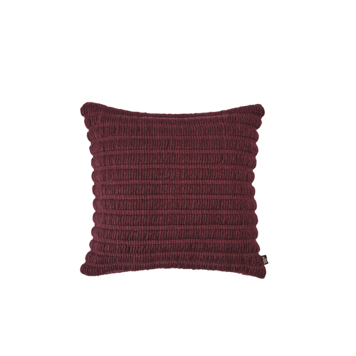 Подушка Ridge 45x45 cm Burgundy Cotton Wool-Mix