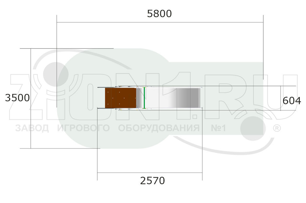 Детская горка Ромашка Г036 для игровых площадок