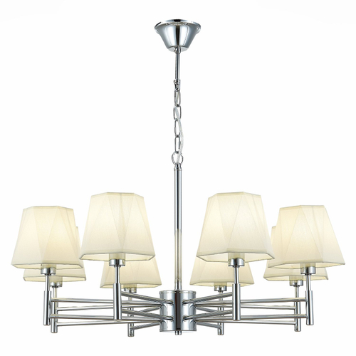 SLE105403-08 Светильник потолочный Хром/Белый E14 8*40W LAGORO