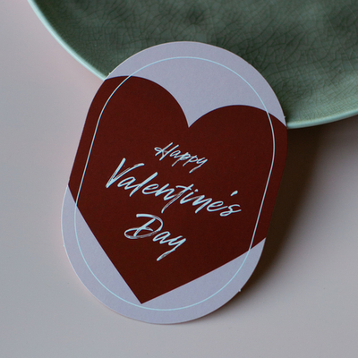 С-1173 карточка (7,5х10,5 см) Happy Valentine's Day! (в упаковке 10 шт.)