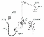 Душевая система WasserKRAFT Main 4100 A16169