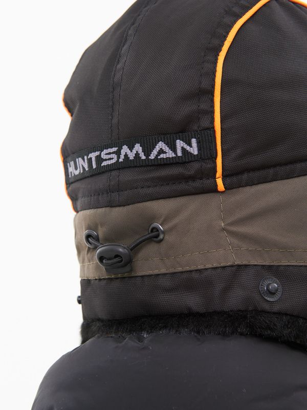 Шапка ушанка зимняя Siberia ткань Breathable цвет Хаки/Черный иск. мех Норка