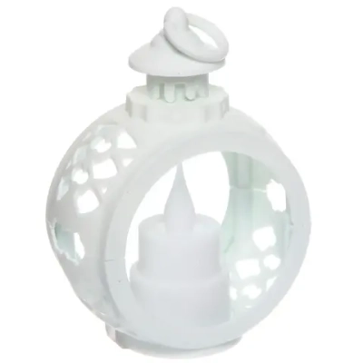 Сувенир с подсветкой «Горящая свеча» 8,5*12 см, Белый