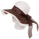 Шляпа женская с широкими полями «TiraMiSu- Адель», микс 5 цветов, р58, ширина полей 13 см