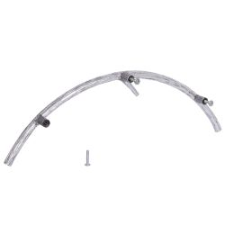 Ручка мебельная Арт Ринг левая Античное серебро