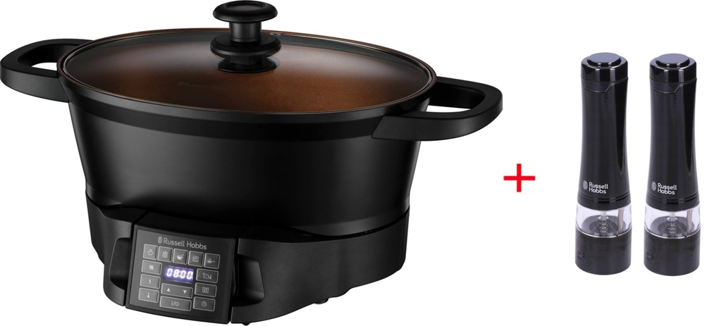 Мультиварка Russell Hobbs 28270-56 черный + Измельчитель специй электрический 28010-56