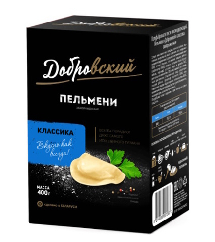 Пельмени "Добровский" Классика 400г. Провит