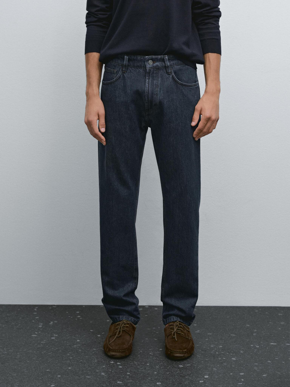 Massimo Dutti Джинсы Slim Fit, глубокий синий