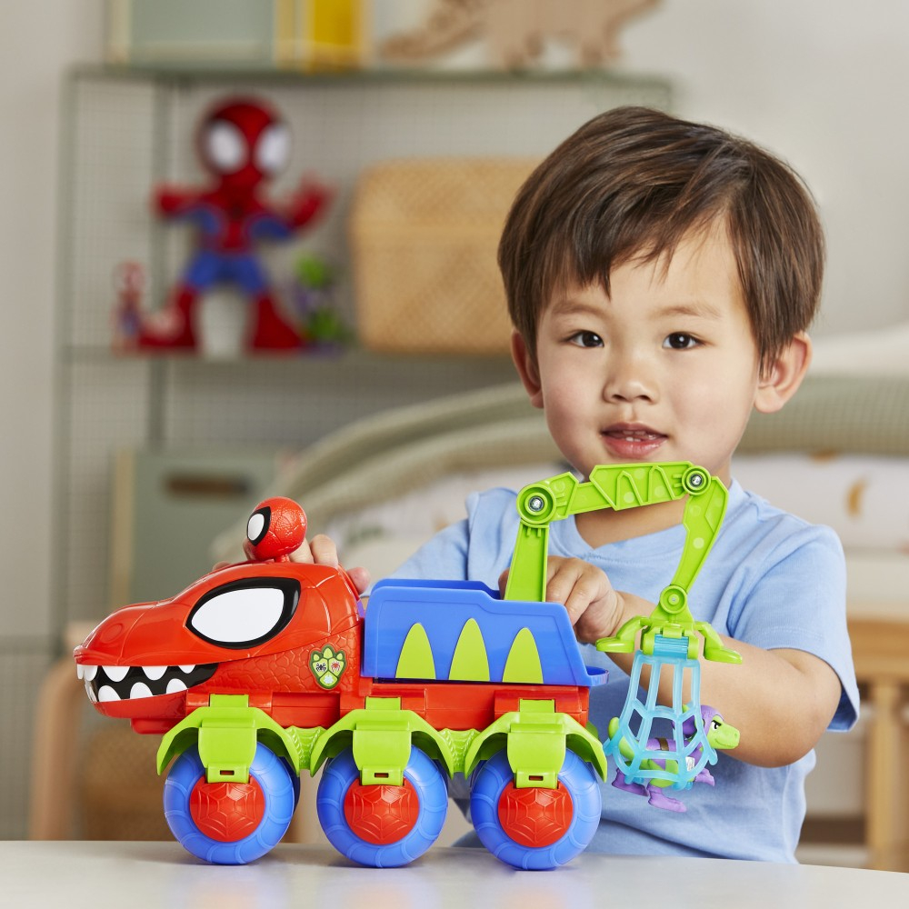 Hasbro Spidey i super-kumple - Транспортное средство DINO-WEBS CRAWLER + фигурка Spider-Man F9480