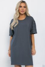 Платье Жемчужина коллекции (графит) П13312-1М LT Collection