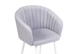 Стул на металлокаркасе Моншау крутящийся velutto 49 / белый