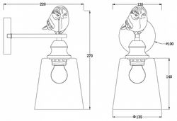 Бра MyFar Tracey MR1960-1W