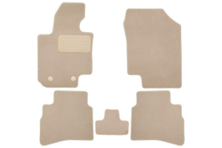 Коврики в салон для JAC JS4 2022- внедорожник , 5шт. (текстиль, бежевые) KLEVER0412600222112KH