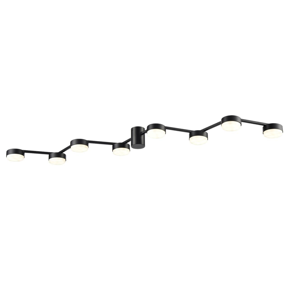 8187/8C COMFI LN26 249 черный, металл Люстра потолочная LED GX53 8*7W 220V SANATA