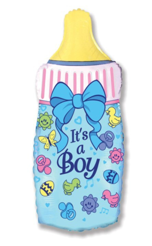 Шар фигура 79 см Бутылочка для мальчика