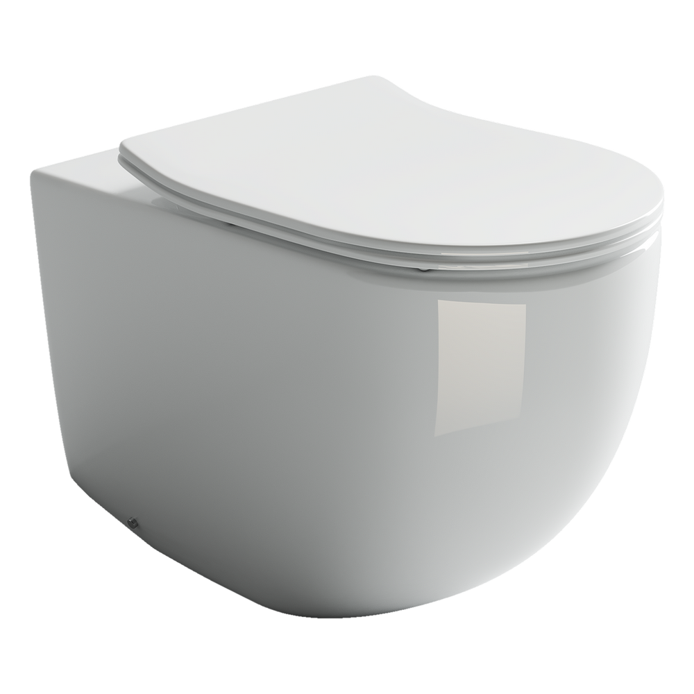 Напольный приставной унитаз Metropol Rimless