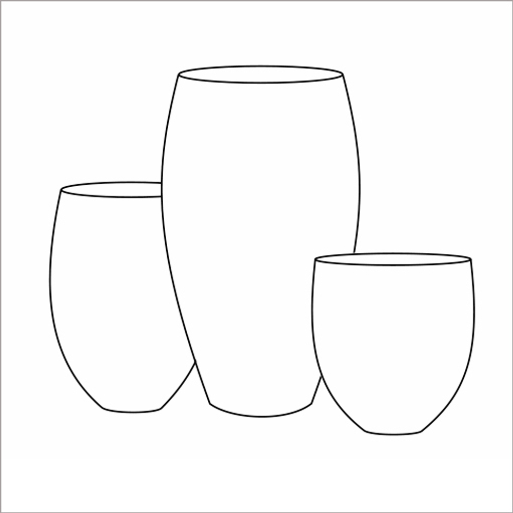 Кашпо, коллекция Surface, форма BARREL