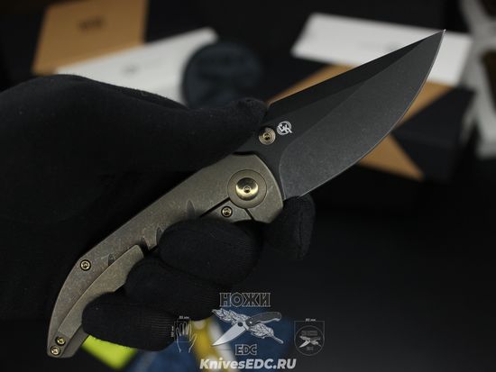 Нож складной WE Knife Riff-Raff WE22020B-1 сталь клинка CPM-20CV, рукоять титан