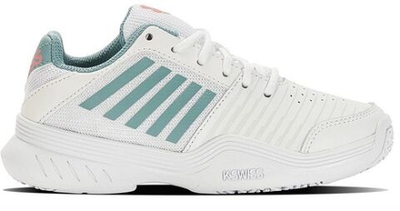 Детские теннисные кроссовки K-Swiss Court Express Omni JR - - white/nile blue/desert flower