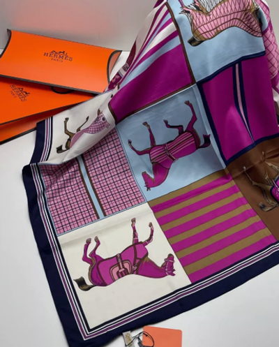 Щёлковый платок HERMES