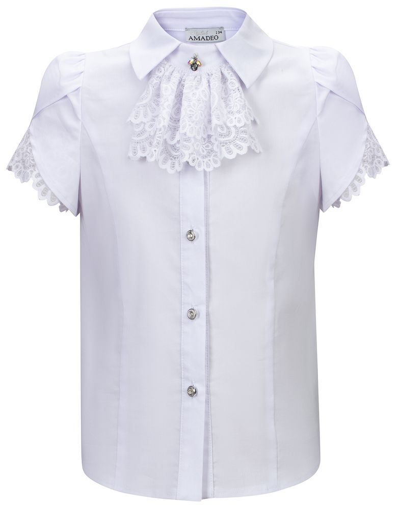 Нарядная блузка с коротким рукавом AMADEO