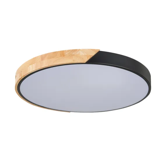 SLE200942-01 Светильник потолочный Черный, Светлое дерево/Белый LED 1*45W 3000K/4000K/6000K FESTA