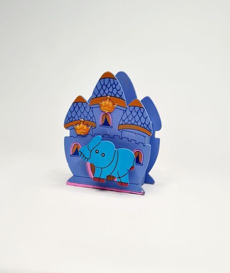 Подставка для ручек из дерева, замок