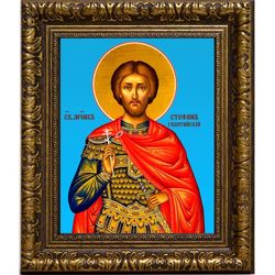 Стефан Галатийский Мученик. Икона на холсте.