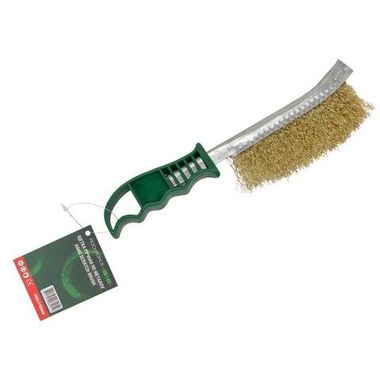 Щетка ручная по металлу с пластиковой ручкой Specos зелёная