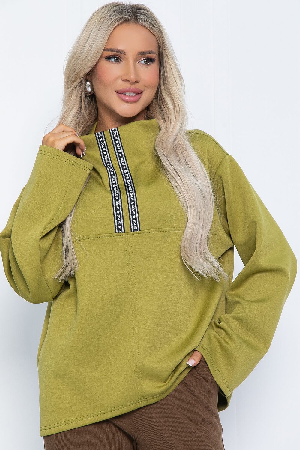 Свитшот Сати (лайм) Б12552-7 LT Collection