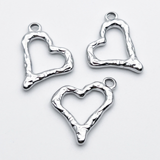 Подвеска Сердце, сталь, размер 21*22 мм, цена за 1 шт