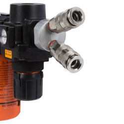 WDK-82MV Распределитель V-образный пневматический, 2 быстроразъемных EU соедения 1/4", вход с резьбо